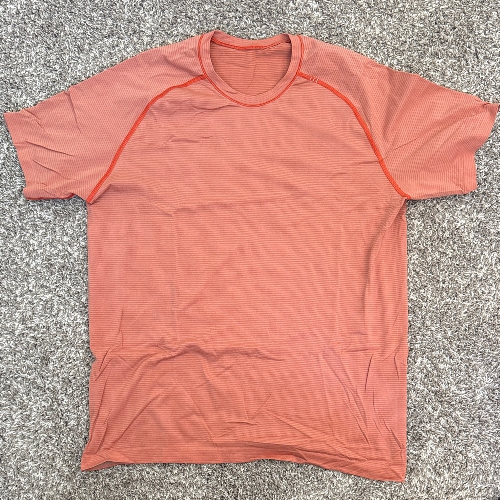 Lululemon Orange Workout Shirt